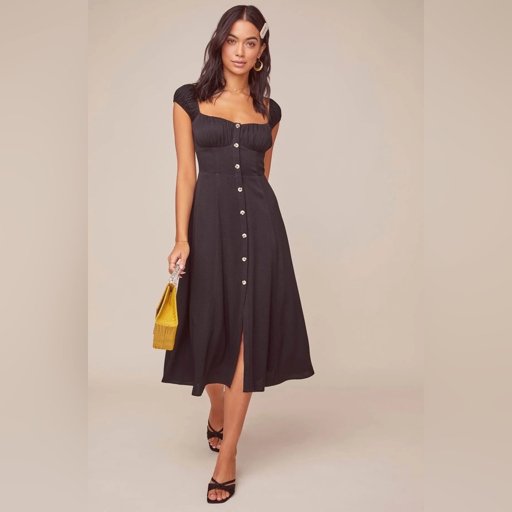 ASTR The Label Black Midi Dress XS